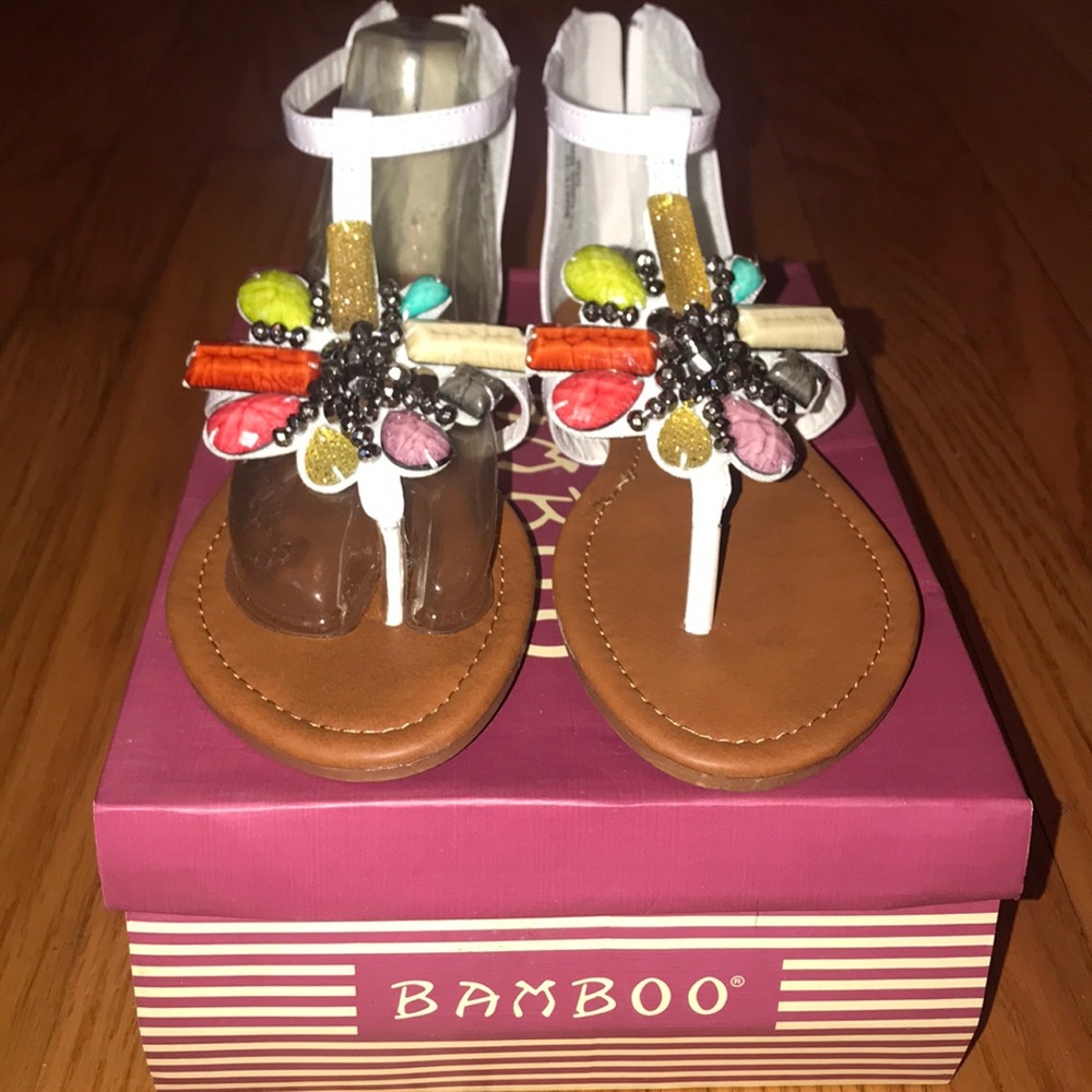 ✨NEW✨ Jeweled Sandals by Bamboo. Size 8